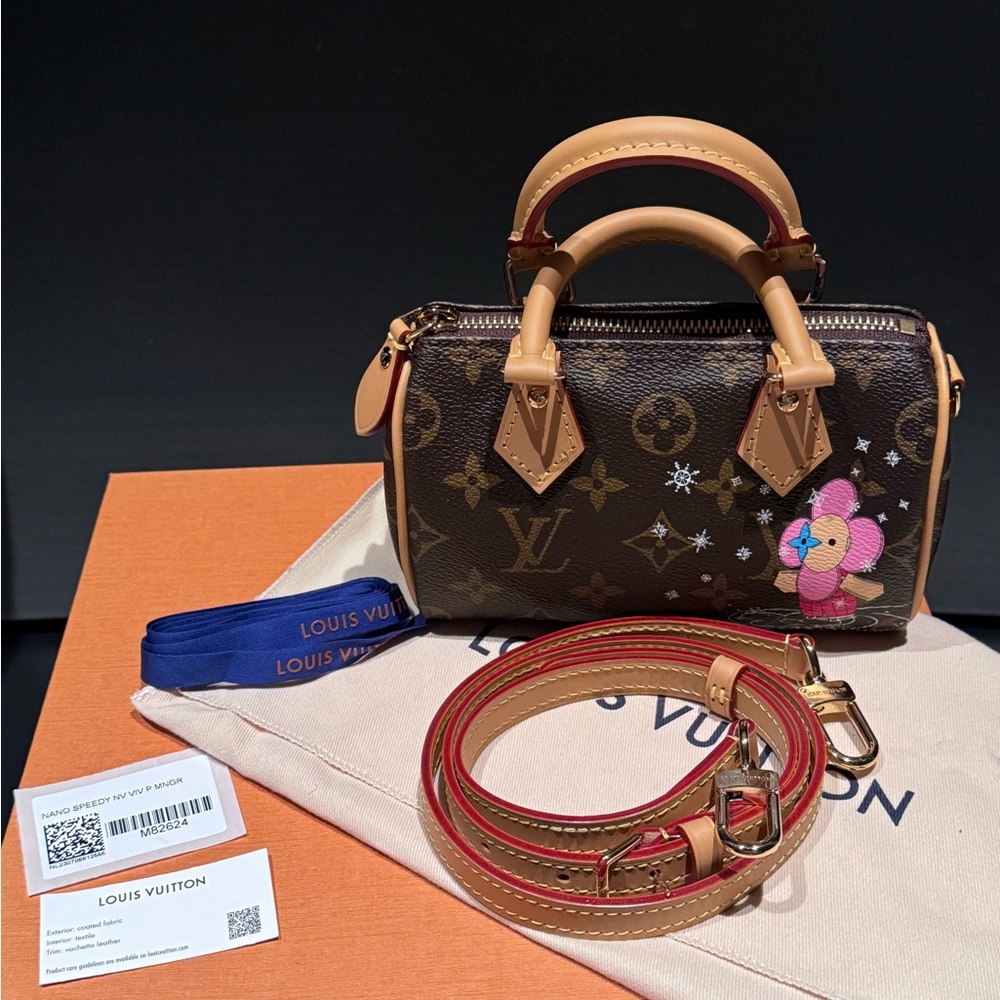 Brand NEW Louis Vuitton Monogram Vivienne Nano Speedy  M82624